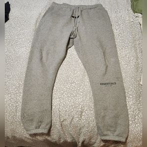 Fear of God essentials grey sweats